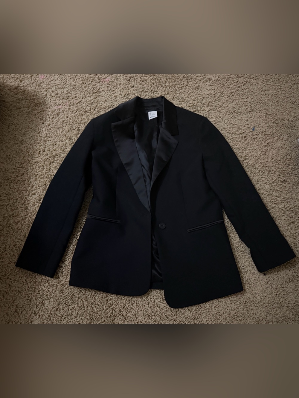 zara women’s black blazer jacket